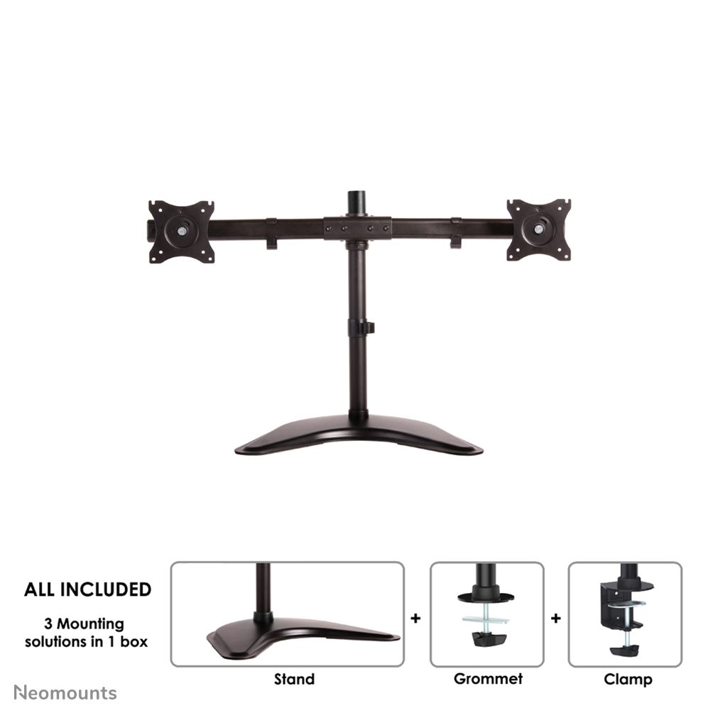 Neomounts NM-D335DBLACK Monitorstandaard 10-27"